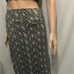 Maxi print skirt